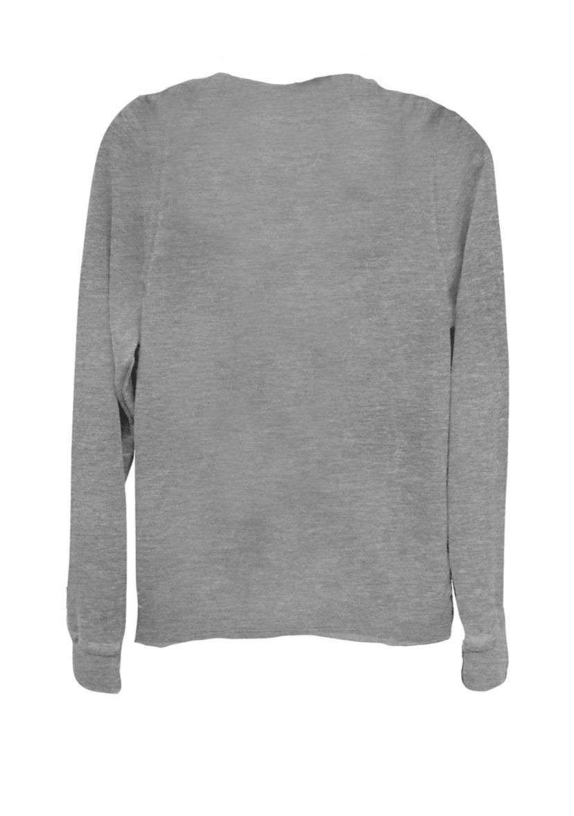 Ruh Roh Rainbow Sunset Scooby Cowl Neck Graphic Pullover