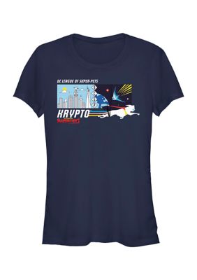 DC COMICS Women's Krypto Panel Graphic T-Shirt