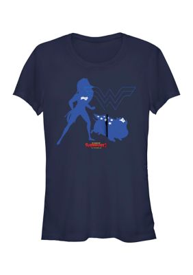 DC COMICS Women's Wonder Duo Graphic T-Shirt, Navy Blue, XXL