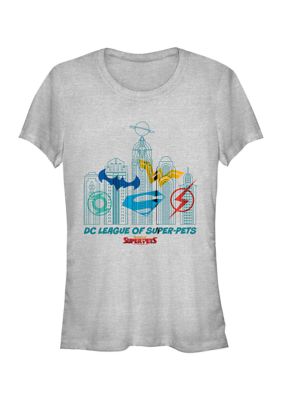 DC COMICS Women's City Skyline Graphic T-Shirt, 2XL