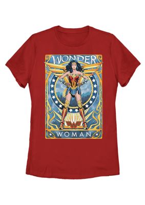 DC COMICS Women's Neau Wonder Graphic T-Shirt, Red, 2XL