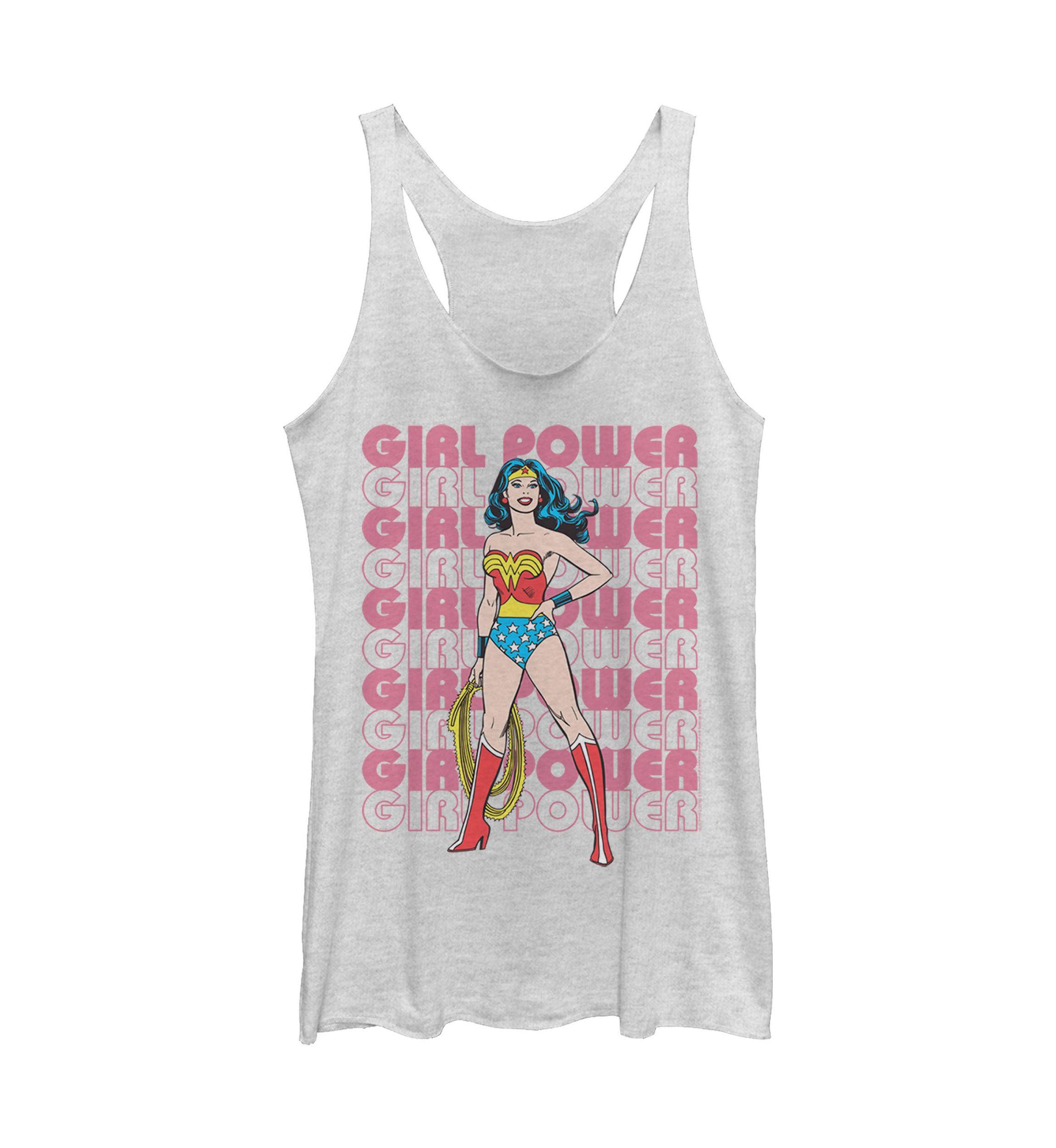 Girl Power Repeating Text Graphic Tank