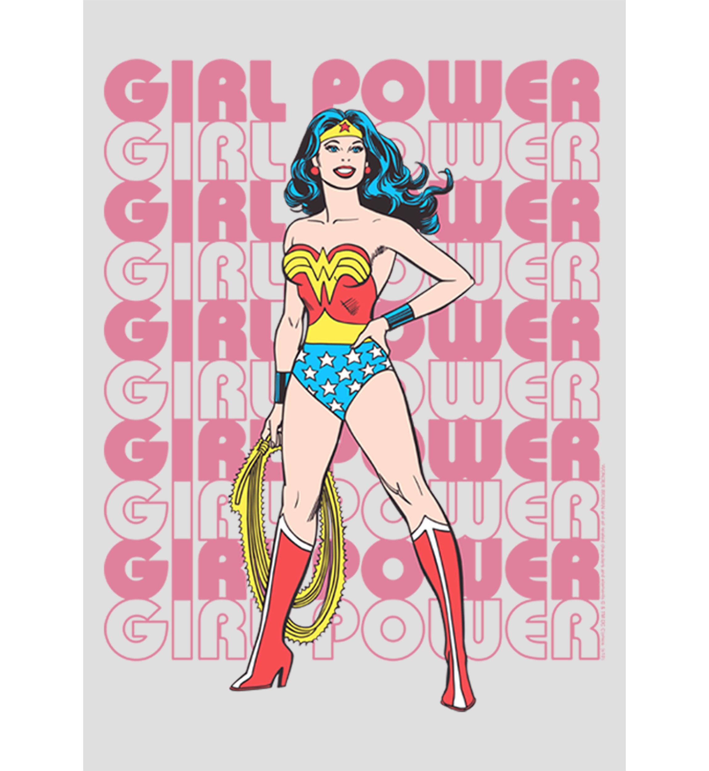 Girl Power Repeating Text Graphic Tank