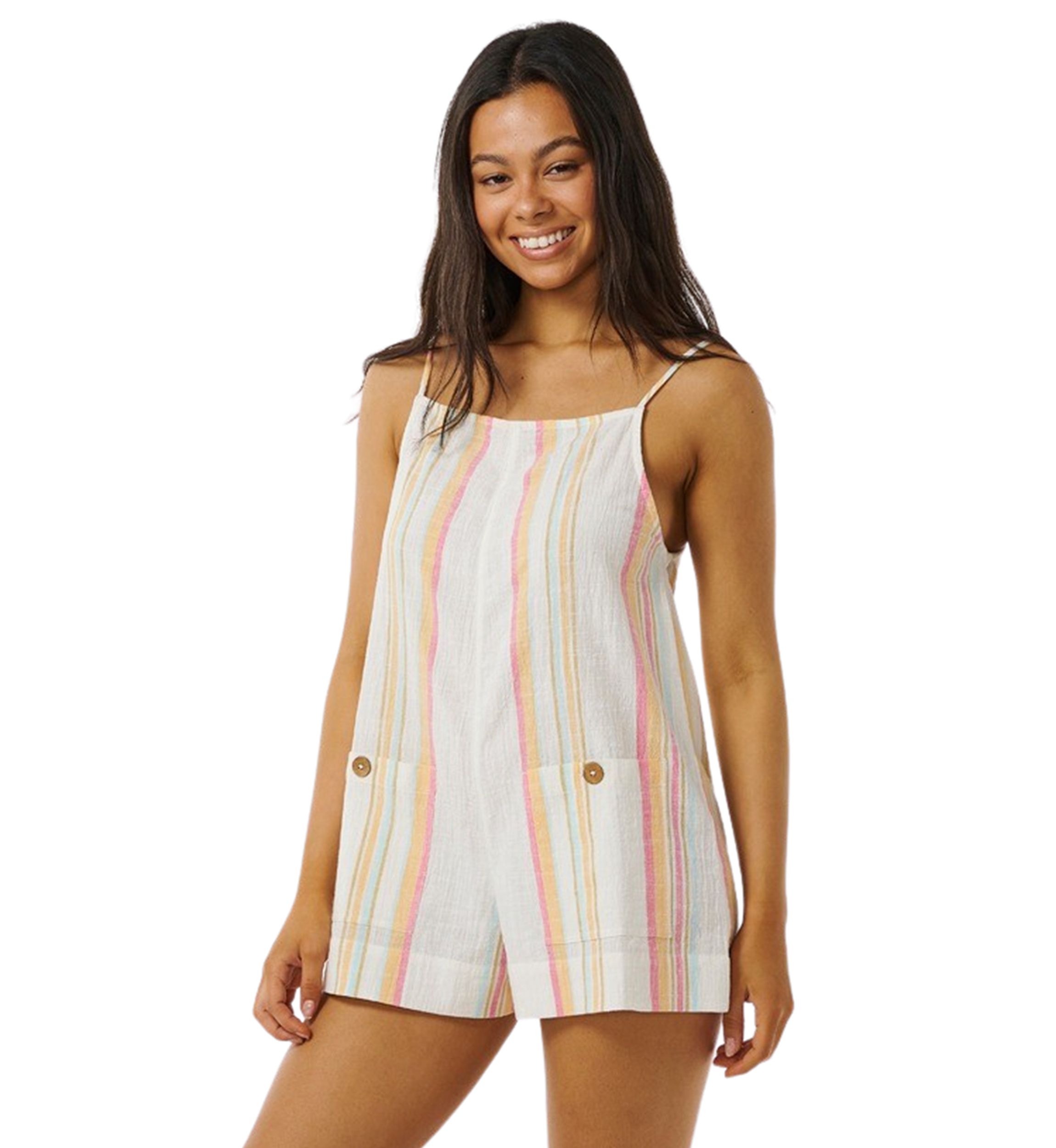 Womens Classic Surf Stripe Romper