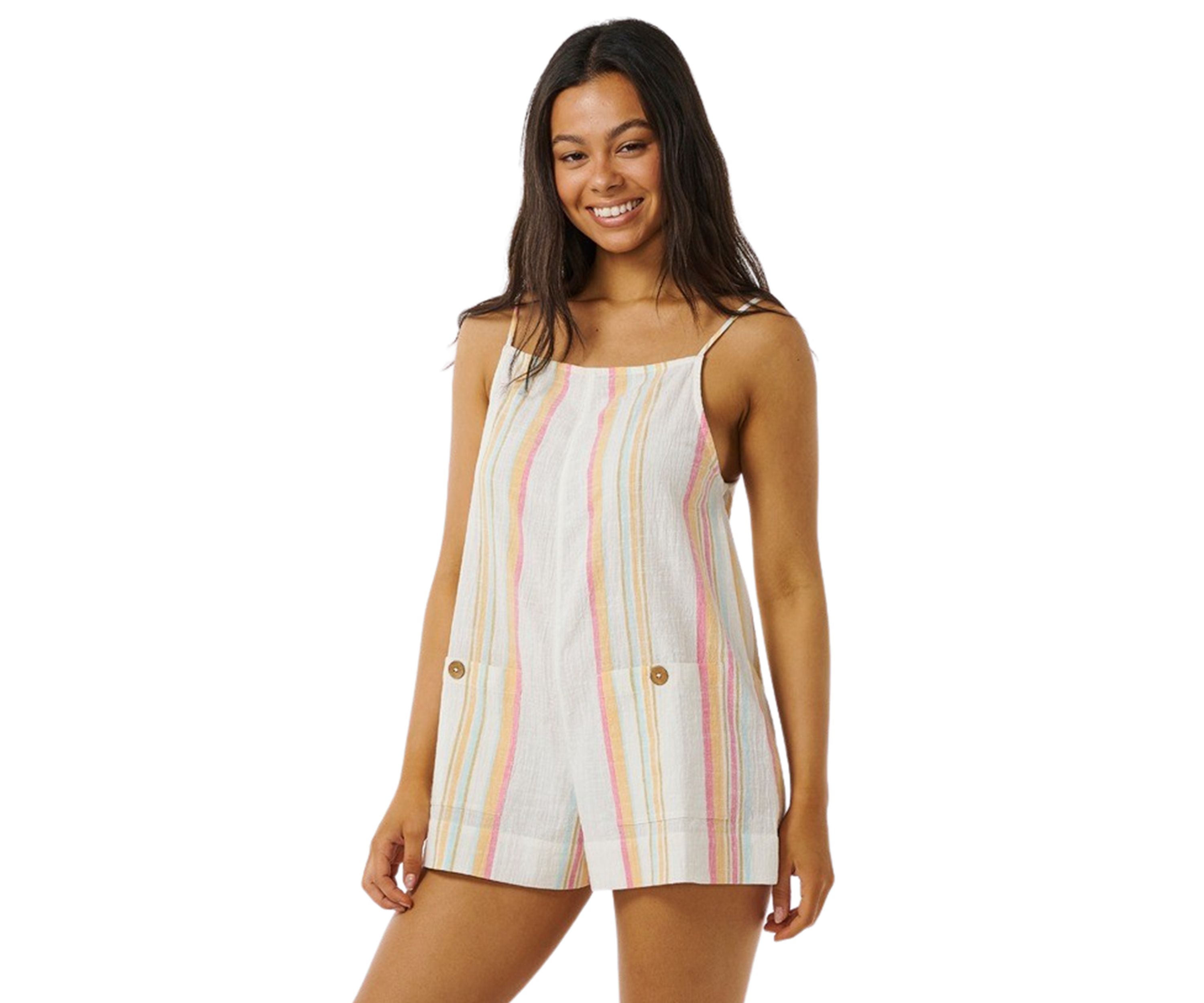 Womens Classic Surf Stripe Romper