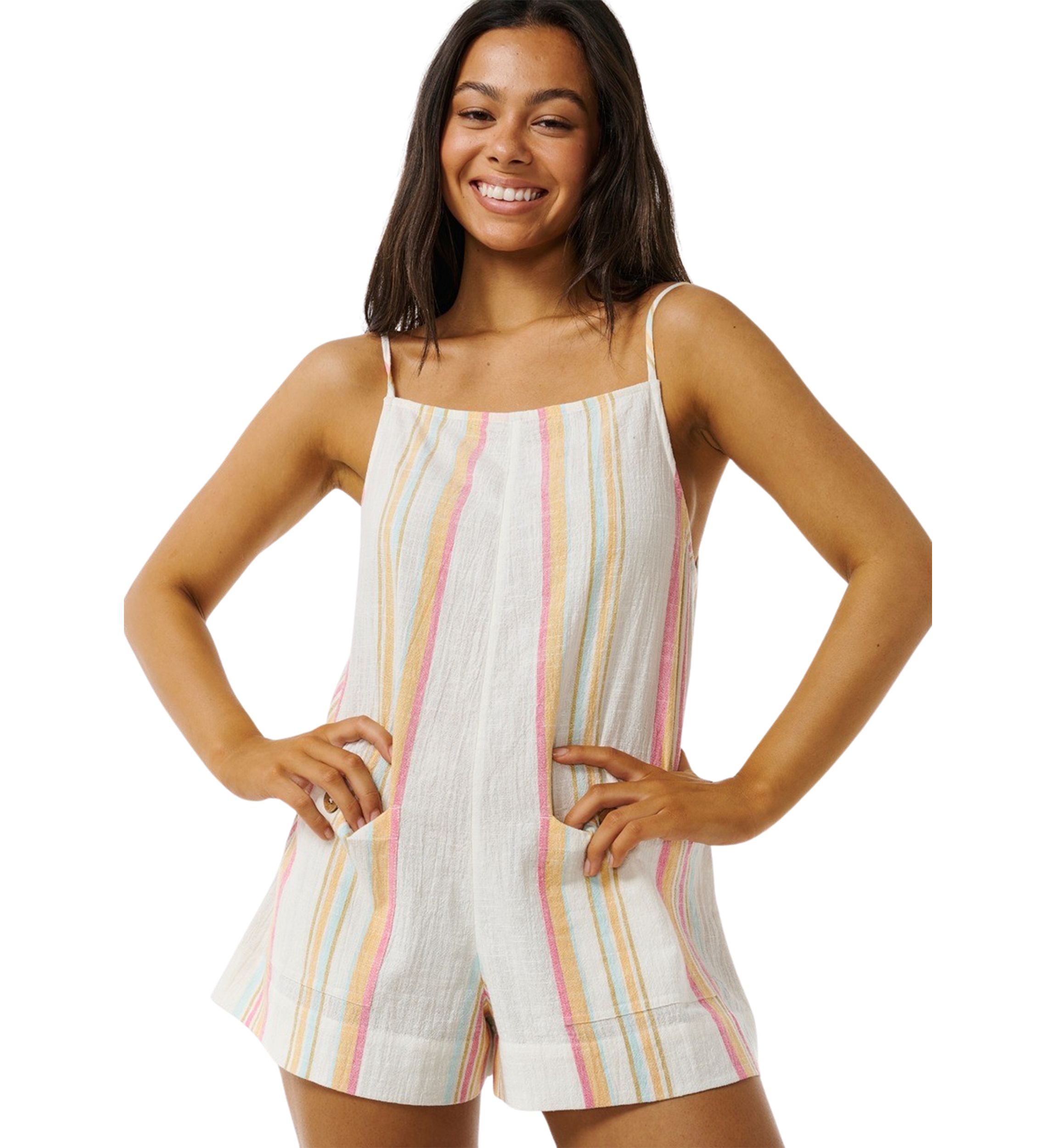 Womens Classic Surf Stripe Romper