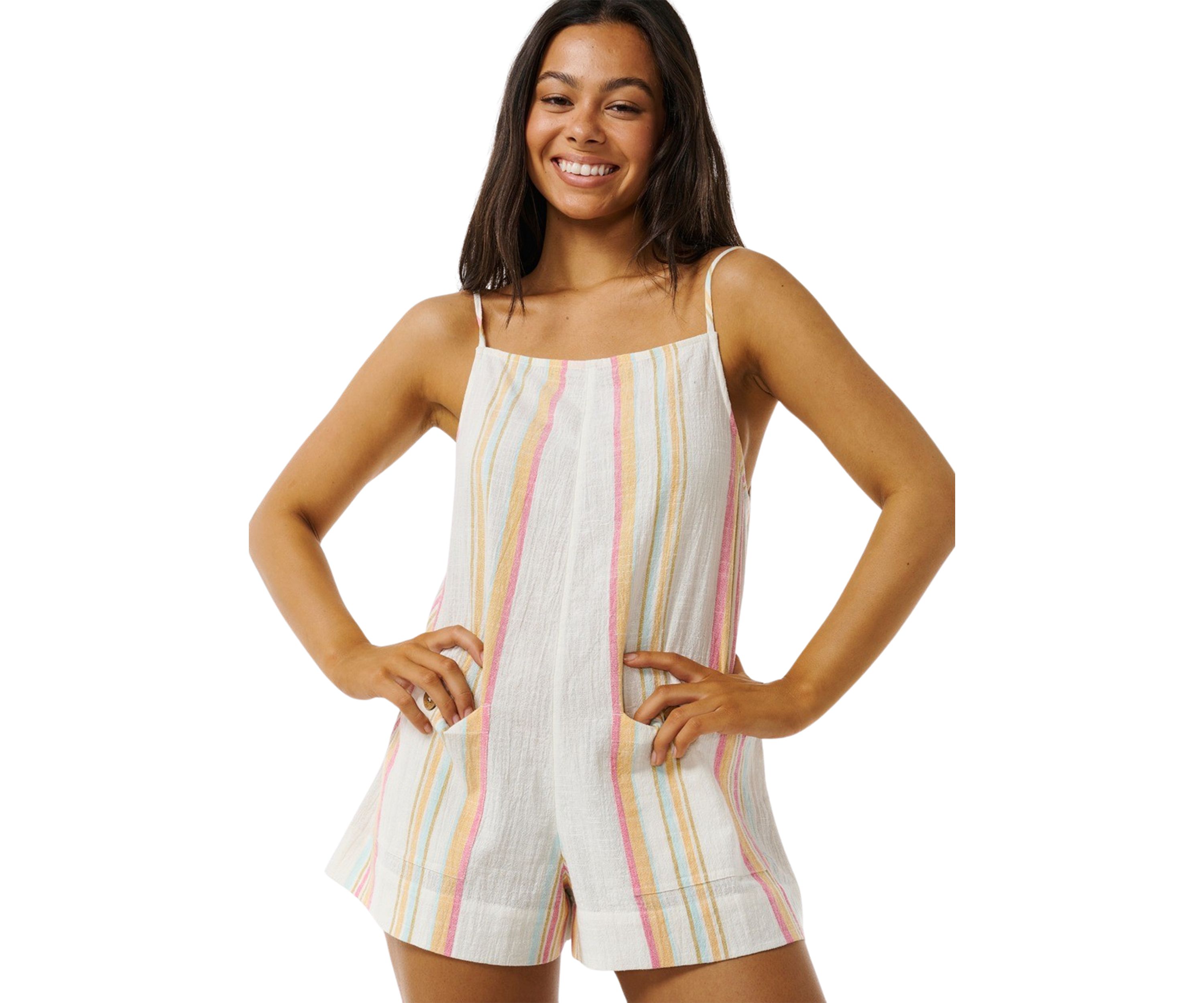 Womens Classic Surf Stripe Romper