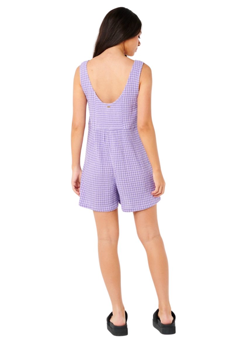 Womens Premium Surf Check Romper