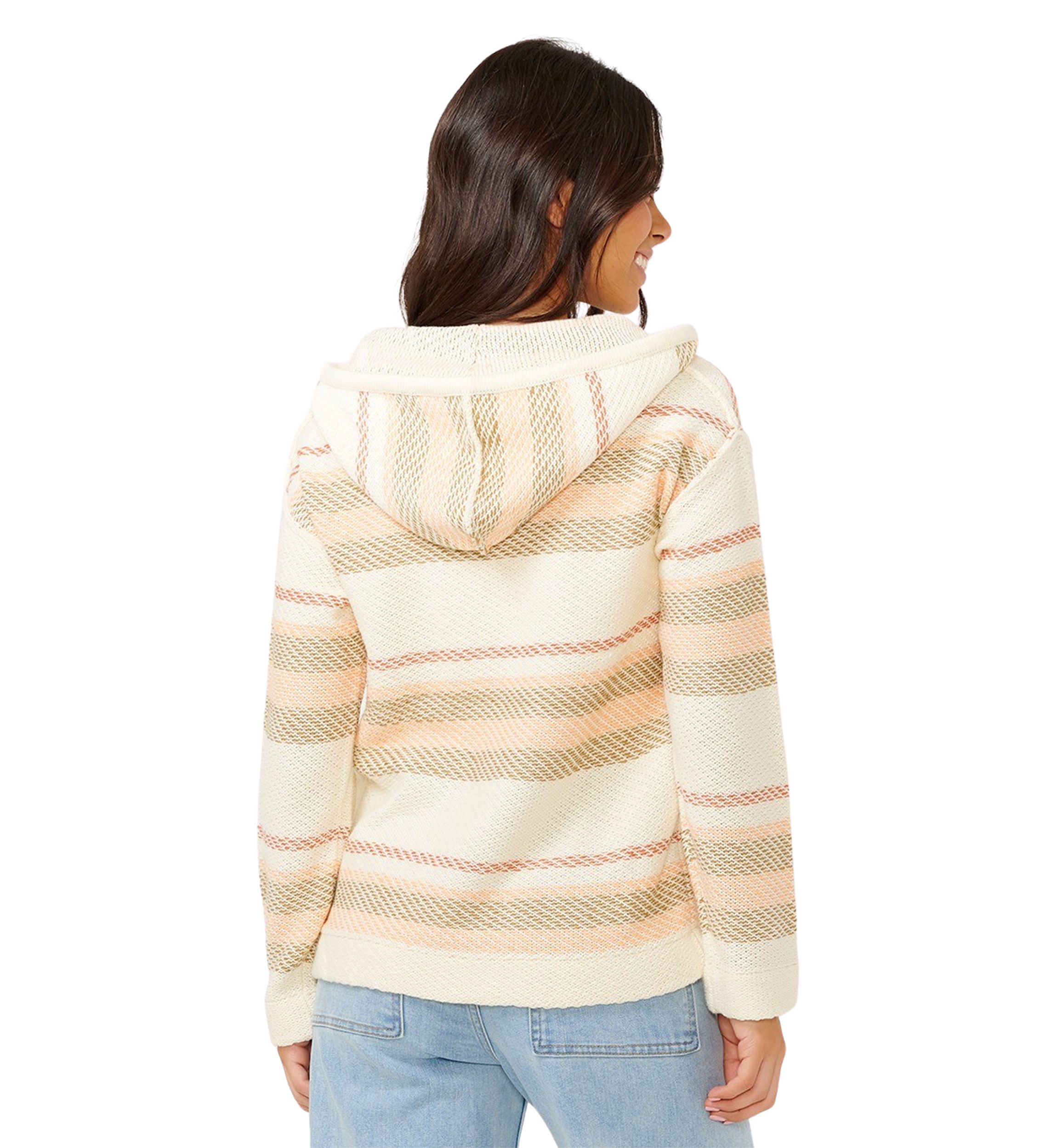 Womens Desert Dreams Stripe Poncho