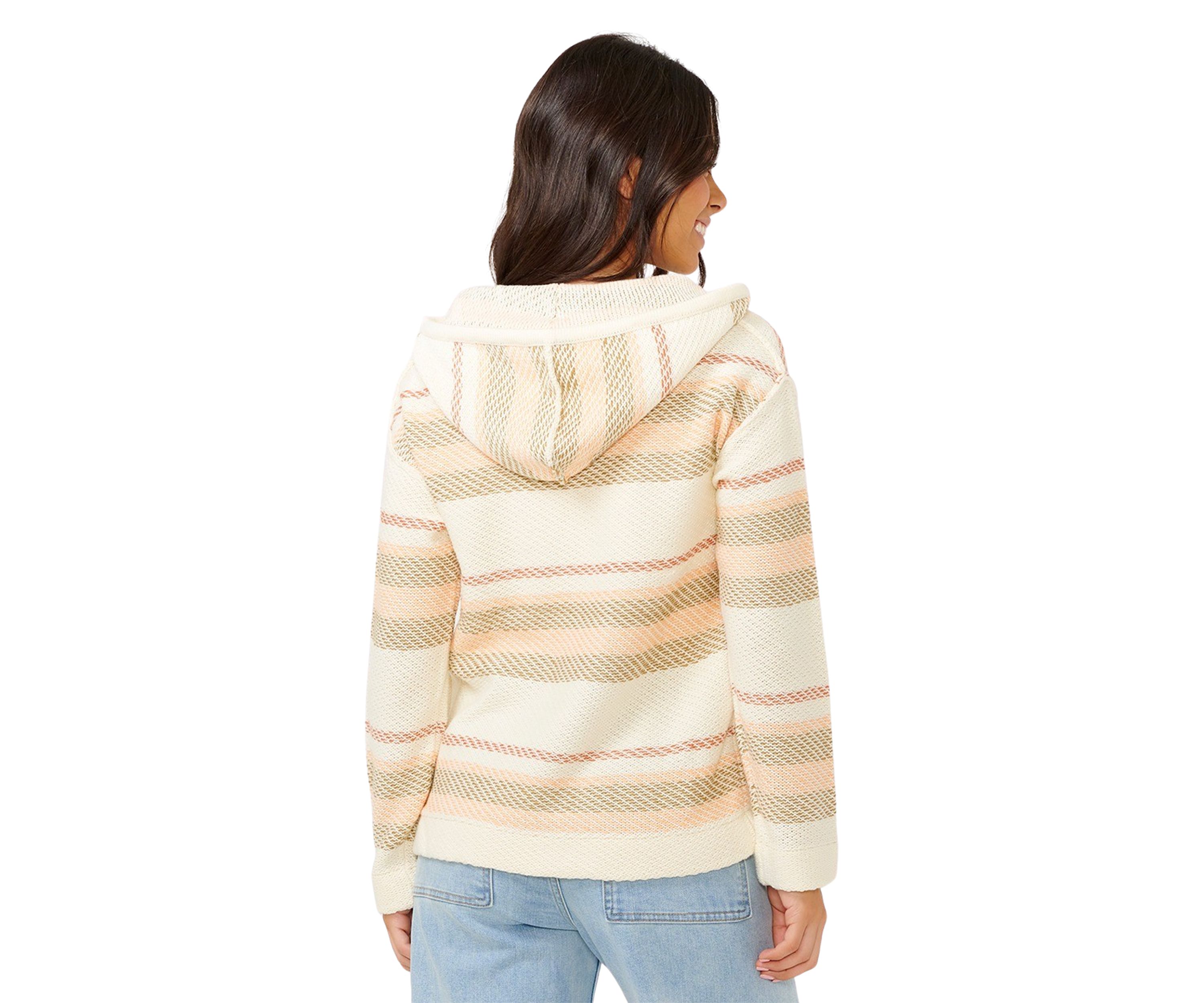 Womens Desert Dreams Stripe Poncho