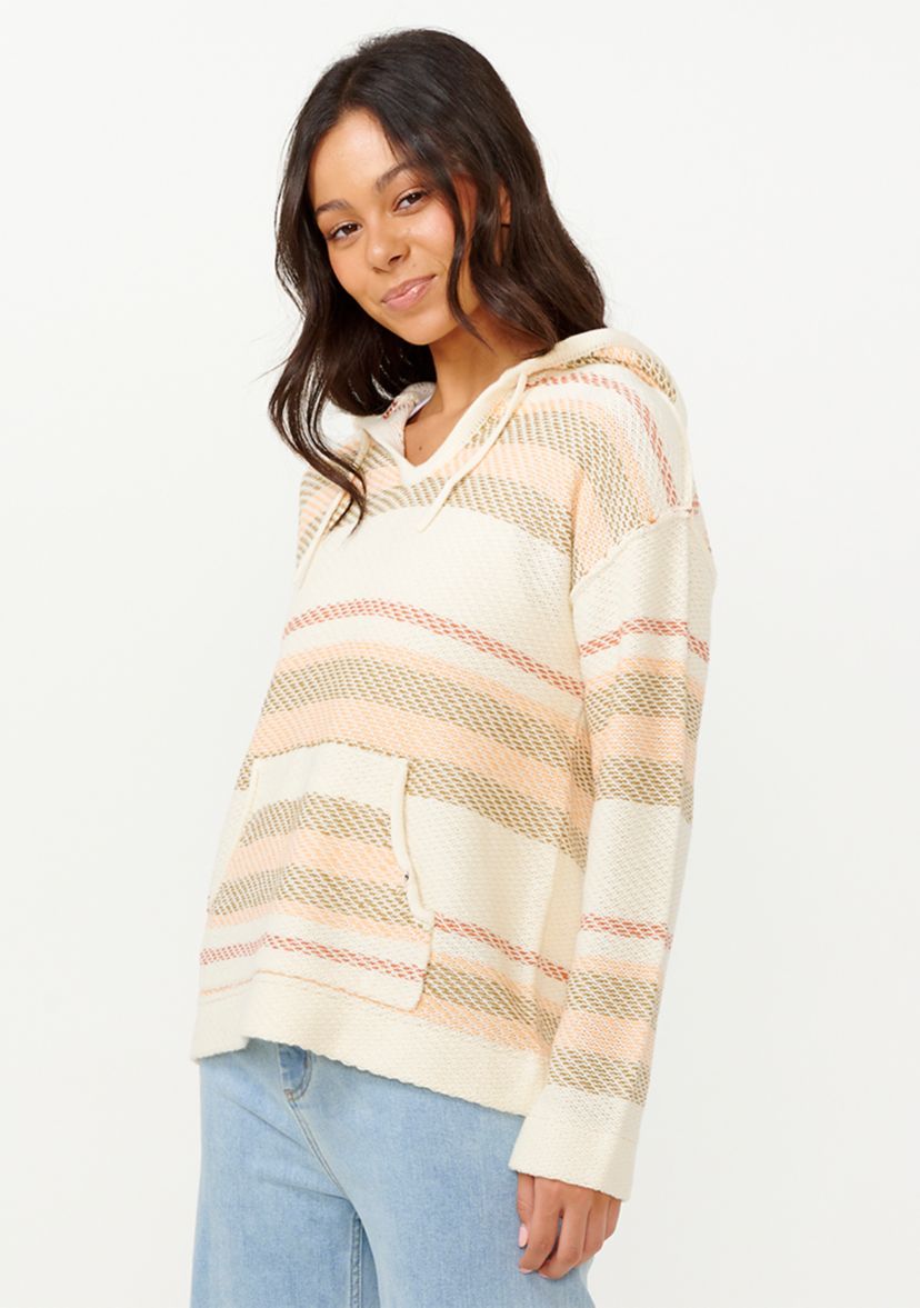 Womens Desert Dreams Stripe Poncho