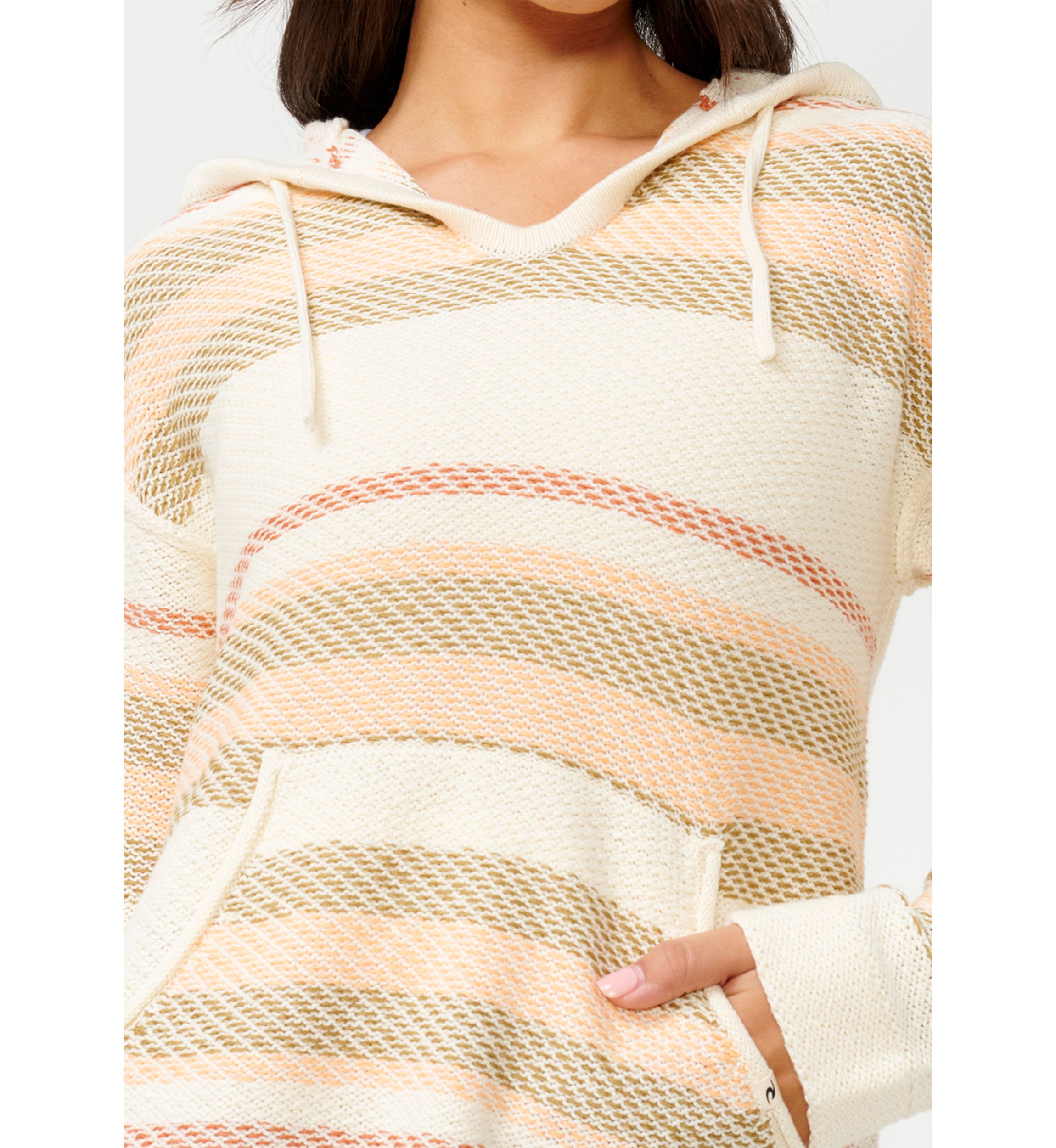Womens Desert Dreams Stripe Poncho