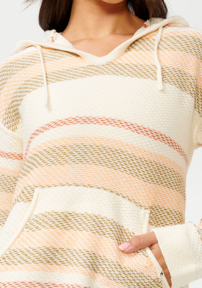 Womens Desert Dreams Stripe Poncho
