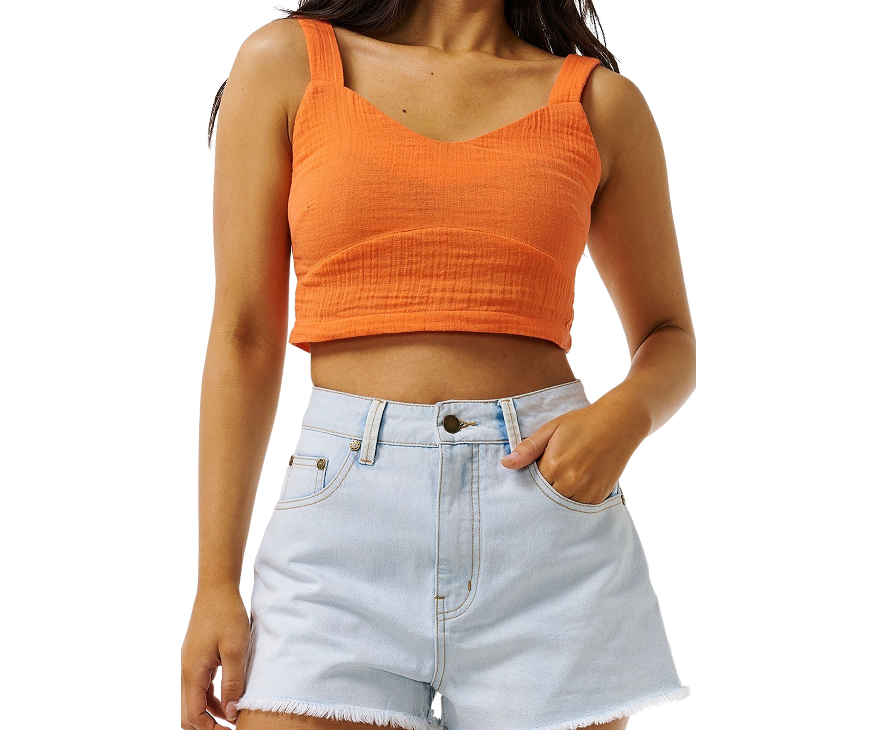 Womens Premium Surf Crop Top