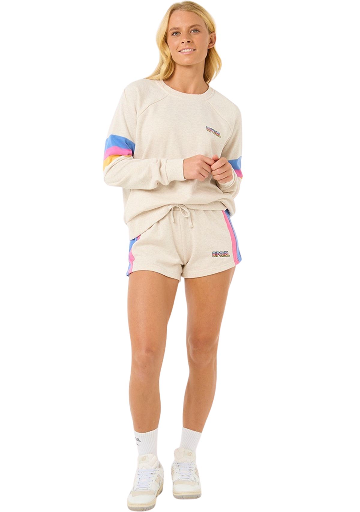Womens Las Dalias Color Block Shorts