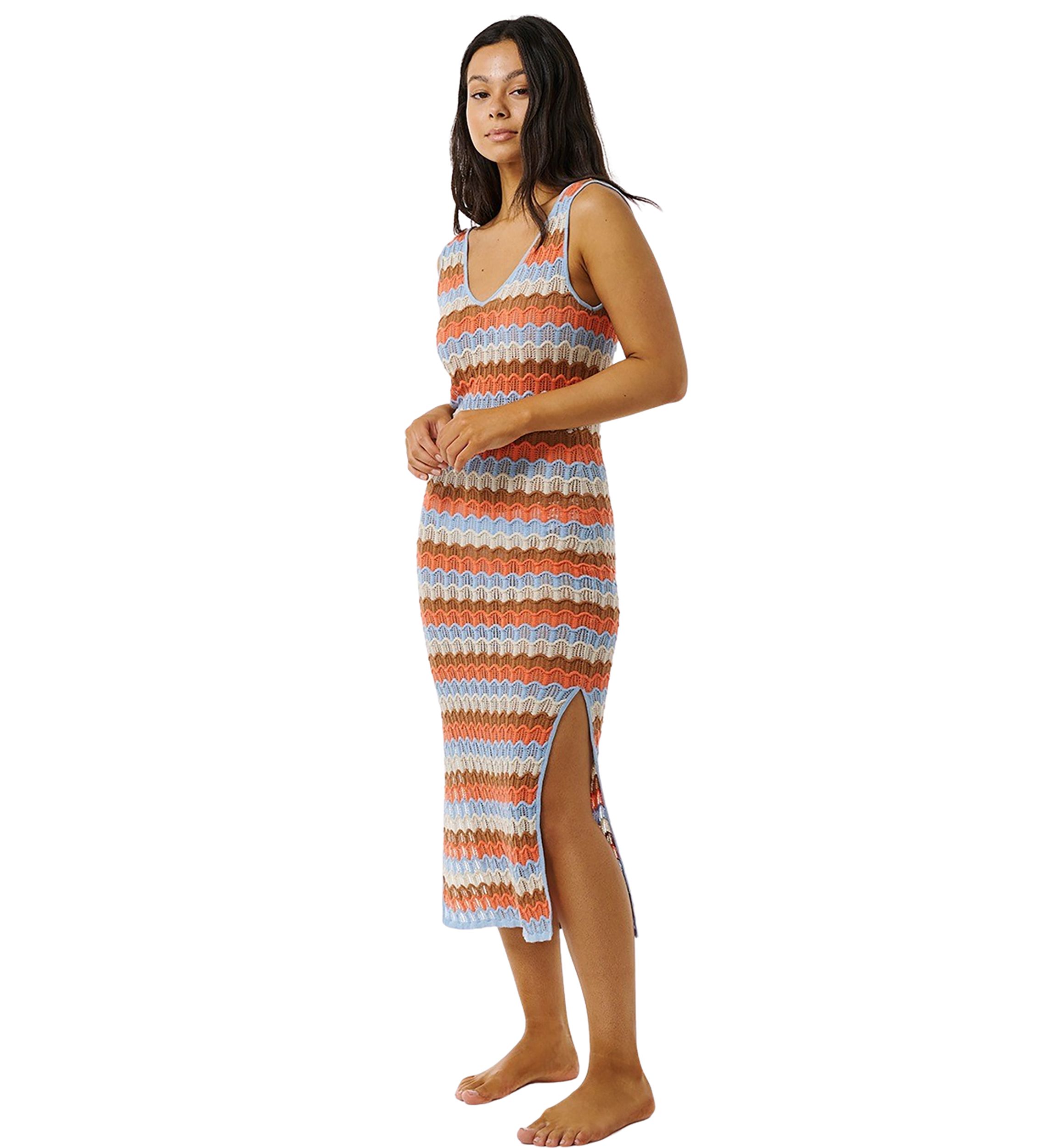 Womens Santorini Sun Crochet Dress