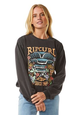 Women's Tiki Tropic Relaxed Crew Neck Graphic Sweatshirt