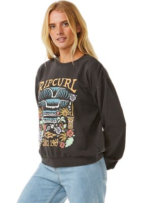 Women's Tiki Tropic Relaxed Crew Neck Graphic Sweatshirt