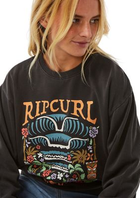 Women's Tiki Tropic Relaxed Crew Neck Graphic Sweatshirt