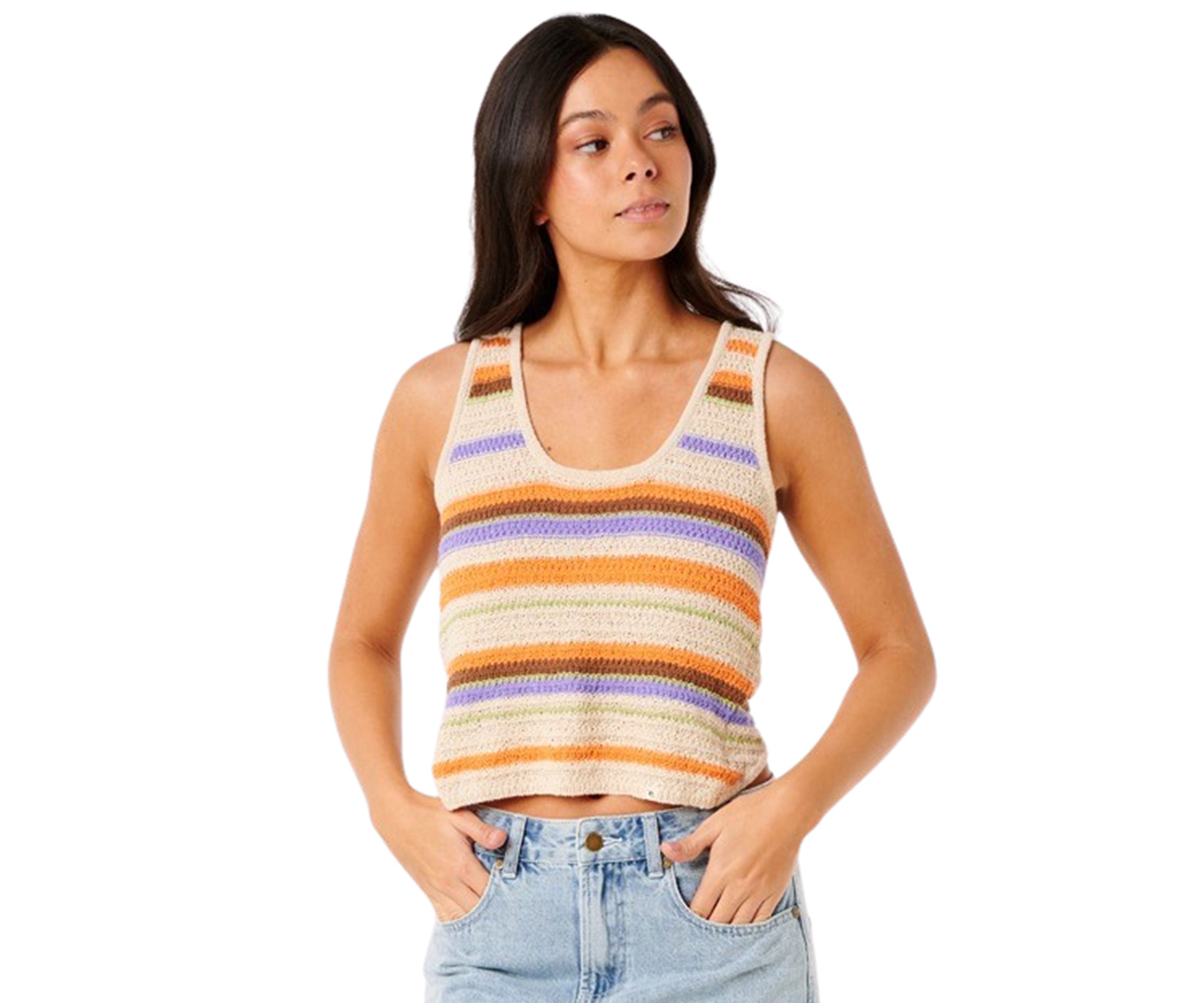 Womens Cala Knits Knit Crop Top