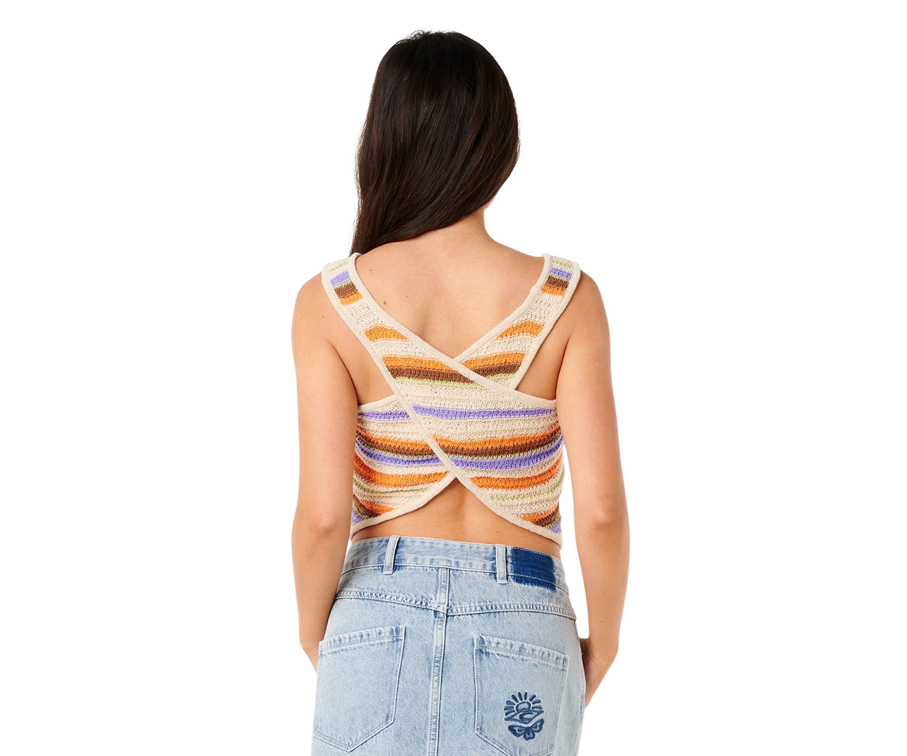 Womens Cala Knits Knit Crop Top