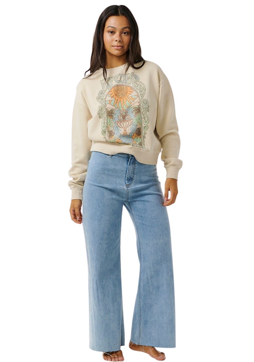 Womens Alchemy Relaxed Crew Neck Graphic Sweatshirt