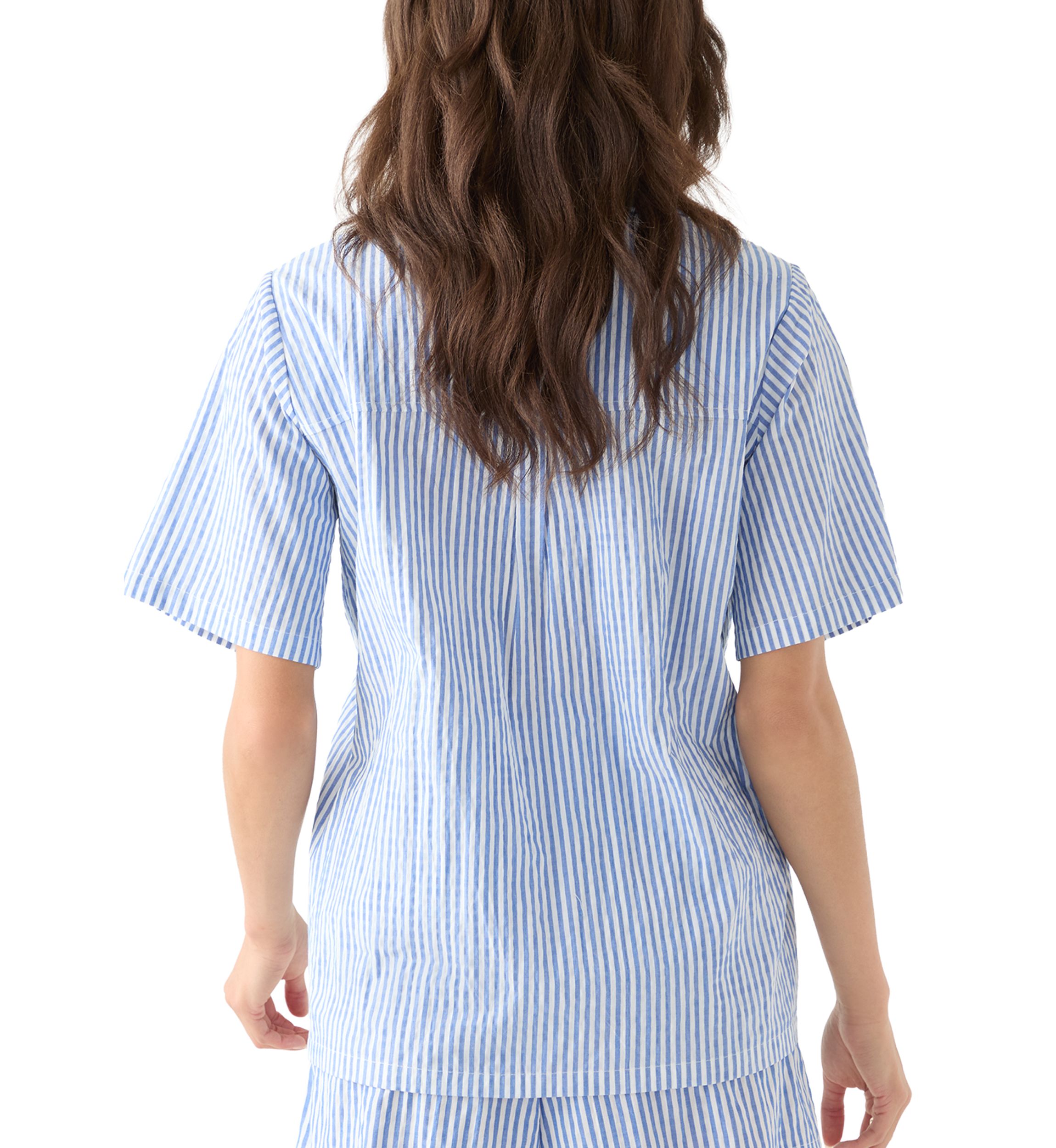 Womens Es Vedra Short Sleeve Stripped Shirt