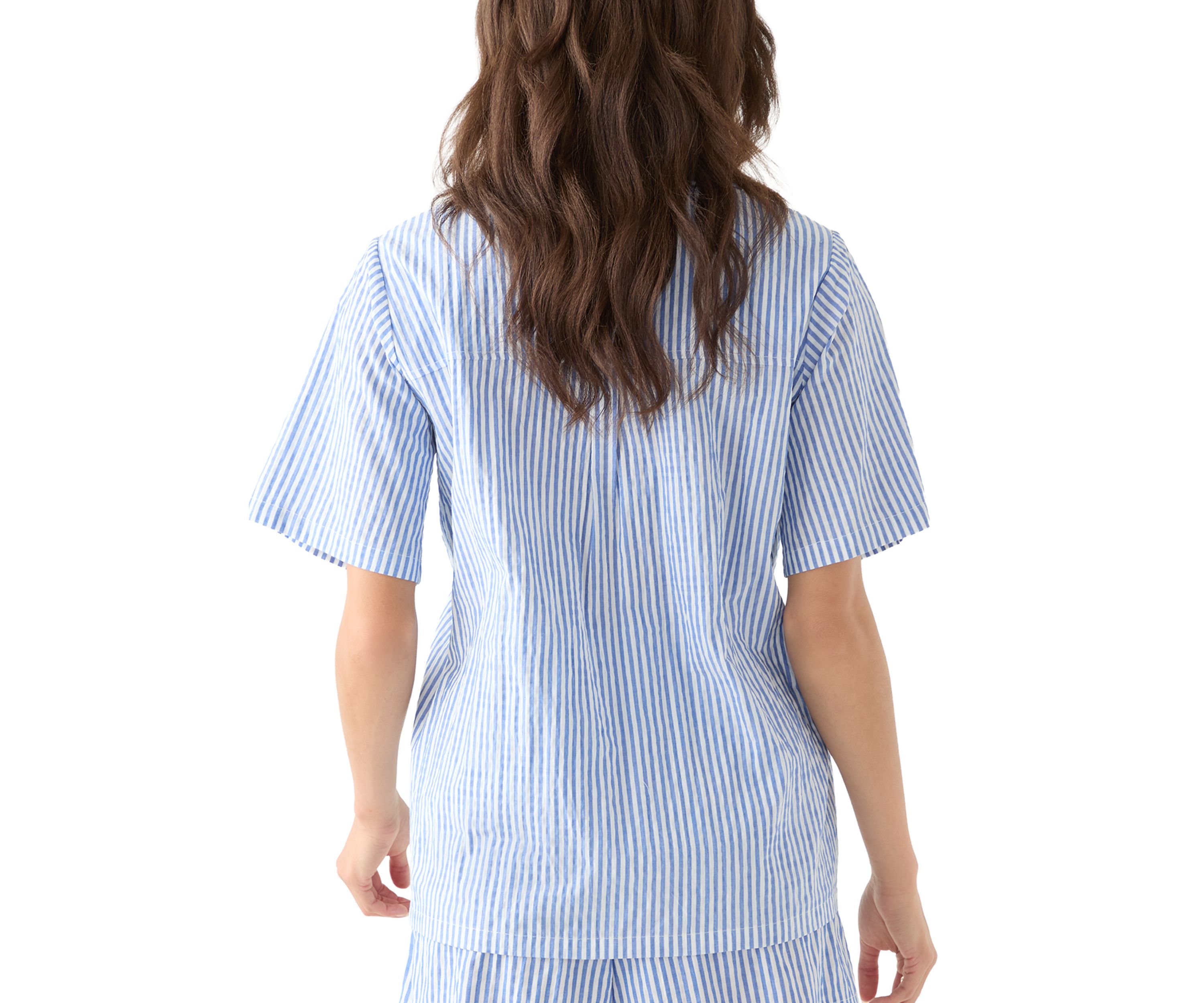 Womens Es Vedra Short Sleeve Stripped Shirt