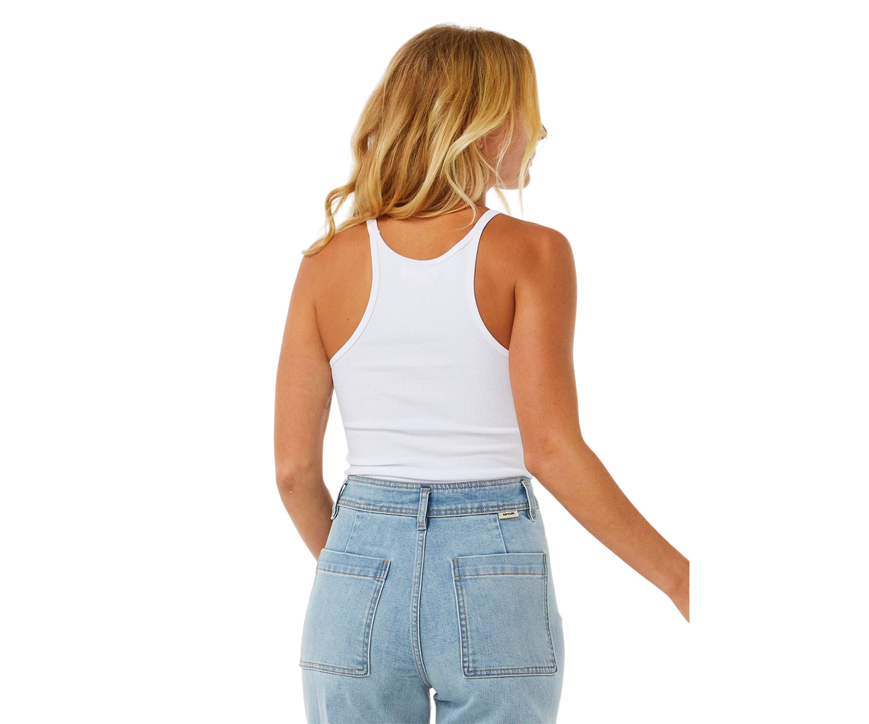 Womens Endless Summer Ribbed Graphic Tank Top