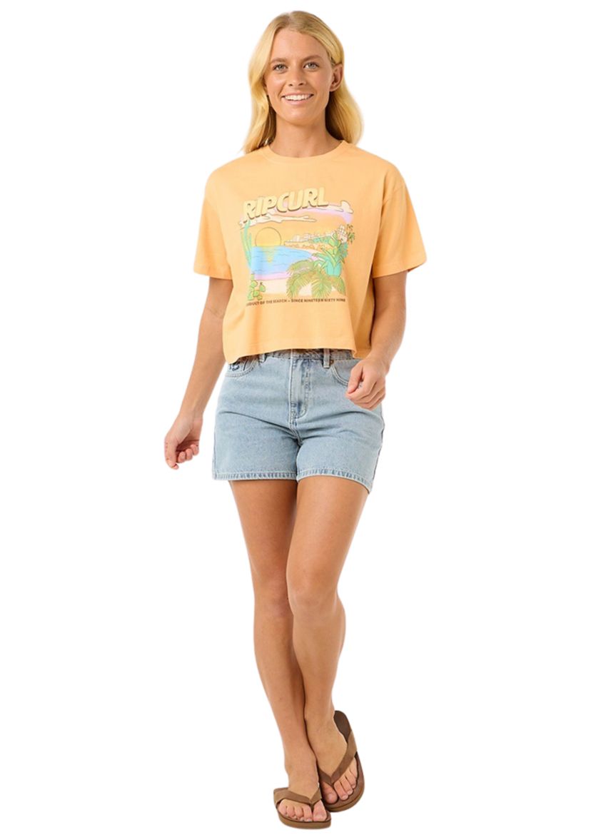 La Paloma Cropped Graphic T-Shirt