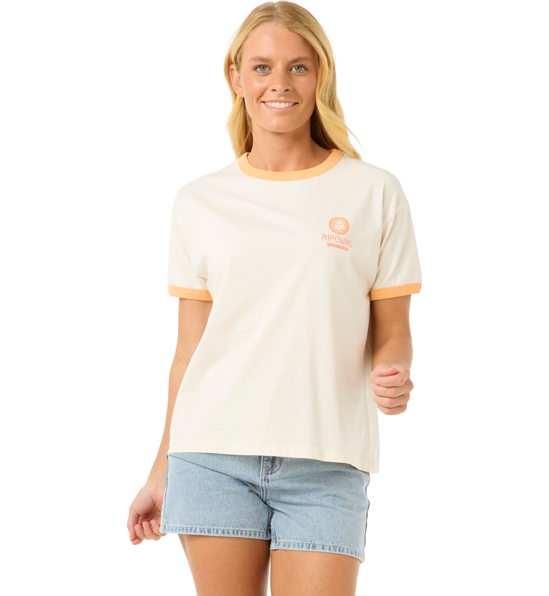 Womens San Carlos Ringer Graphic T-Shirt