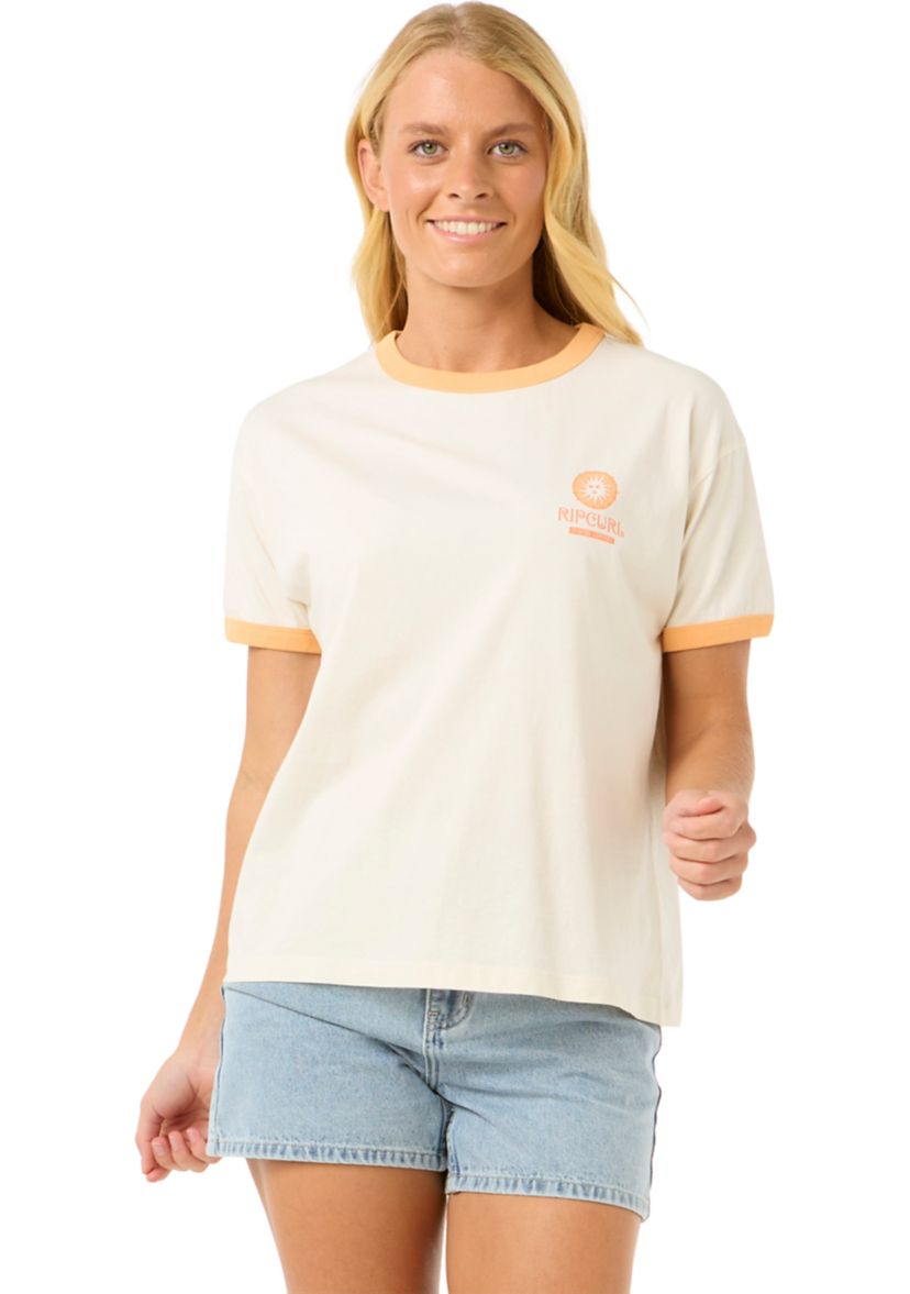 Womens San Carlos Ringer Graphic T-Shirt