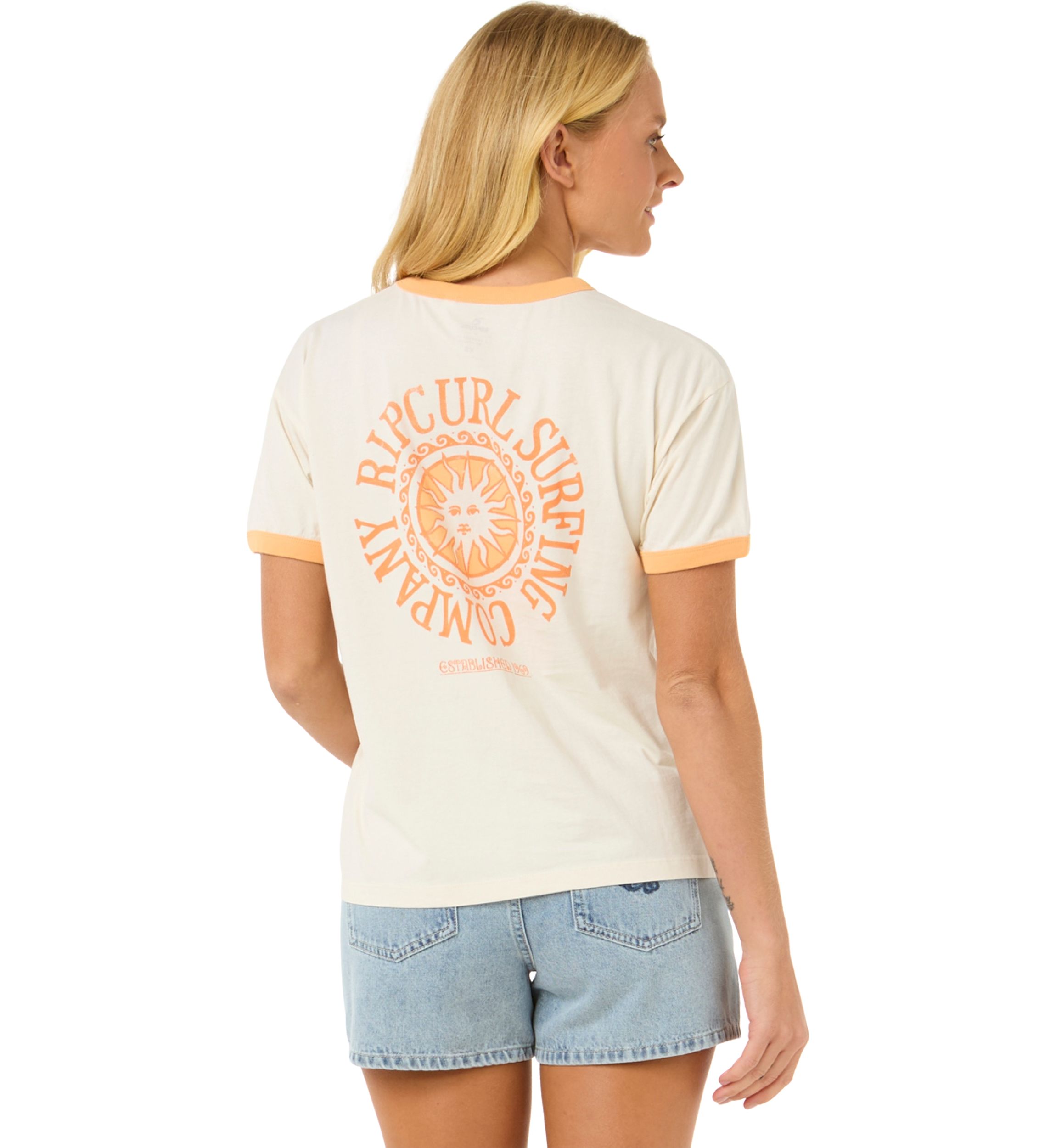Womens San Carlos Ringer Graphic T-Shirt