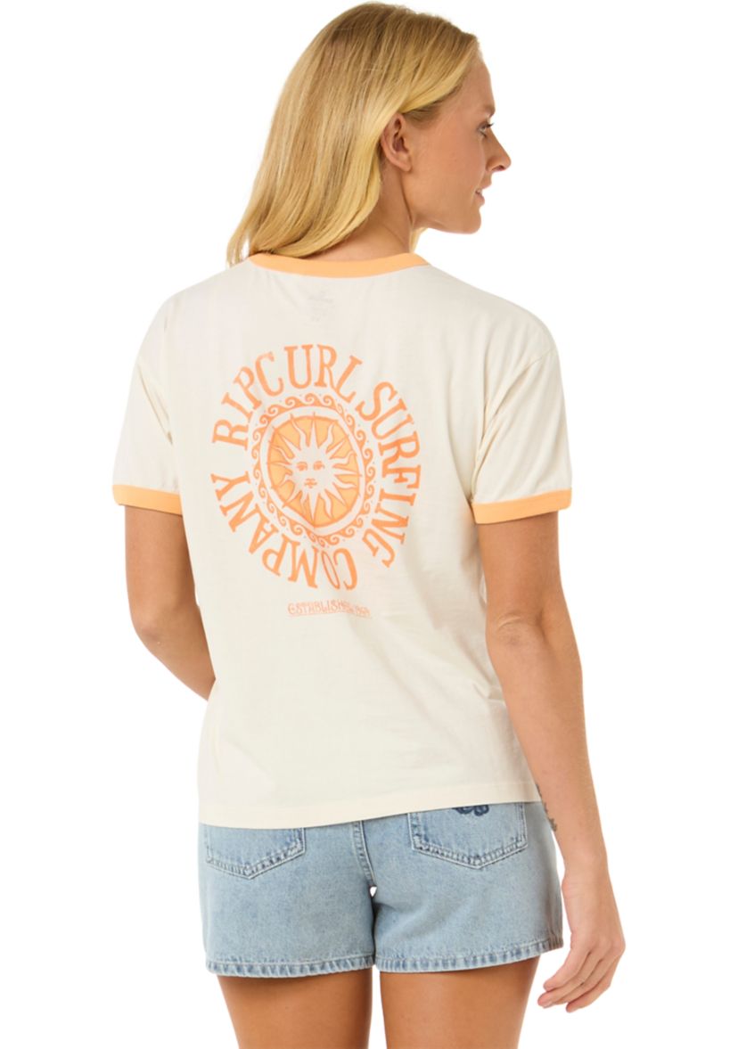 Womens San Carlos Ringer Graphic T-Shirt