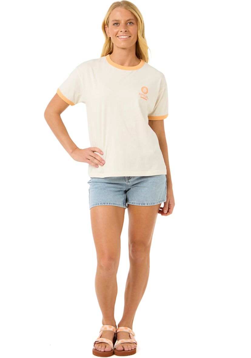 Womens San Carlos Ringer Graphic T-Shirt