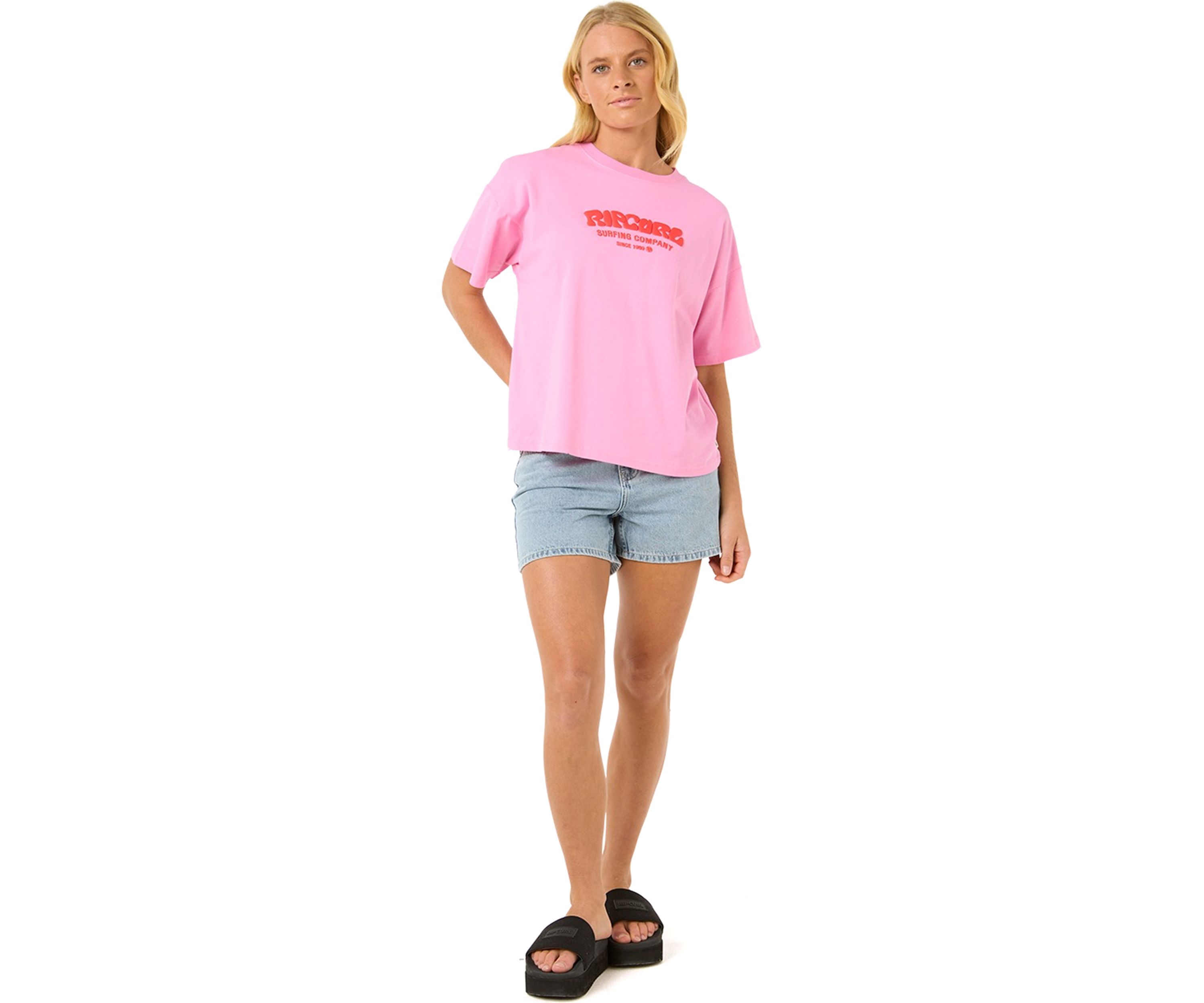 Womens Surf Puff Relaxed Graphic T-Shirt