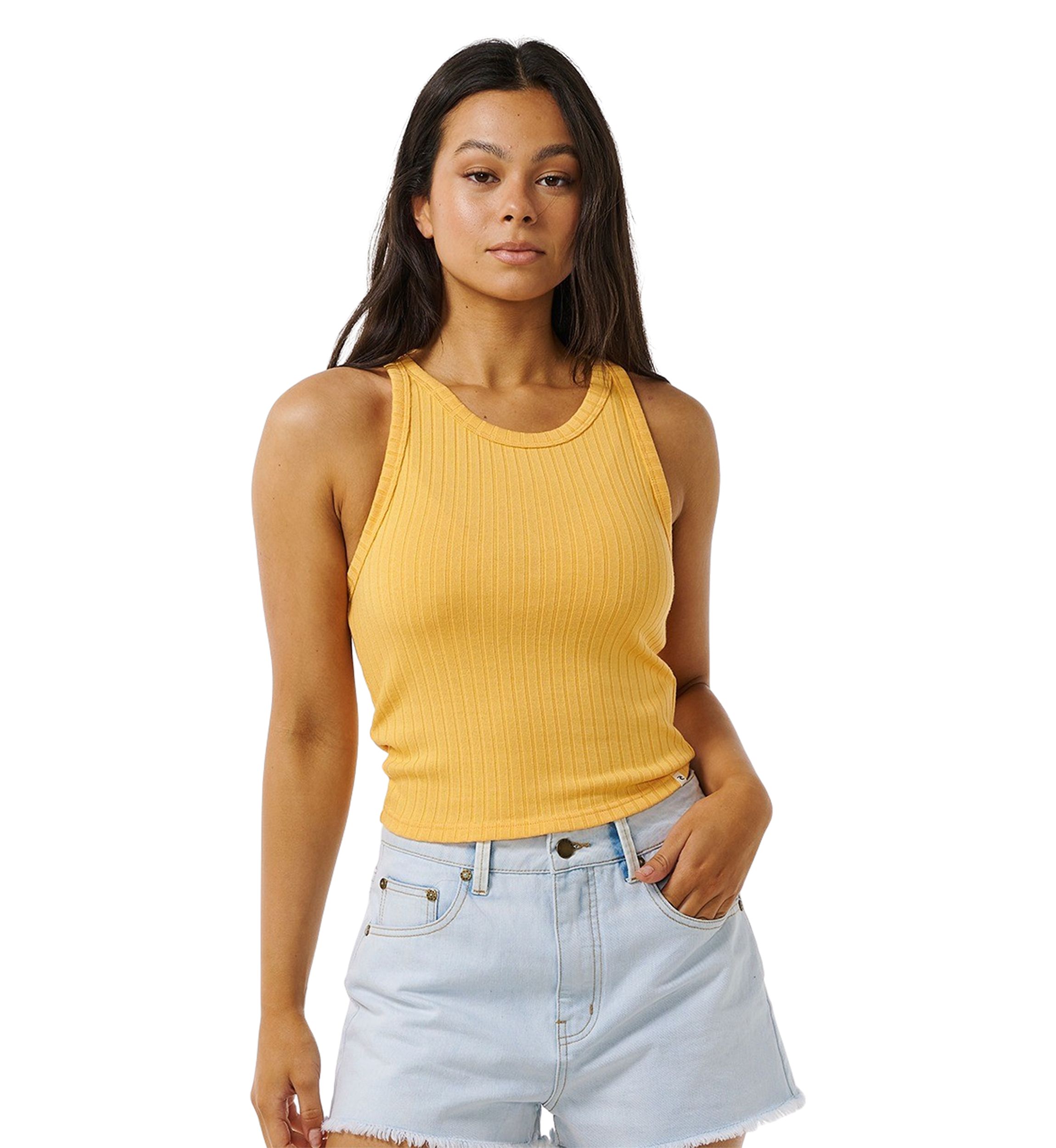 Womens Premium Ribbed Tank 