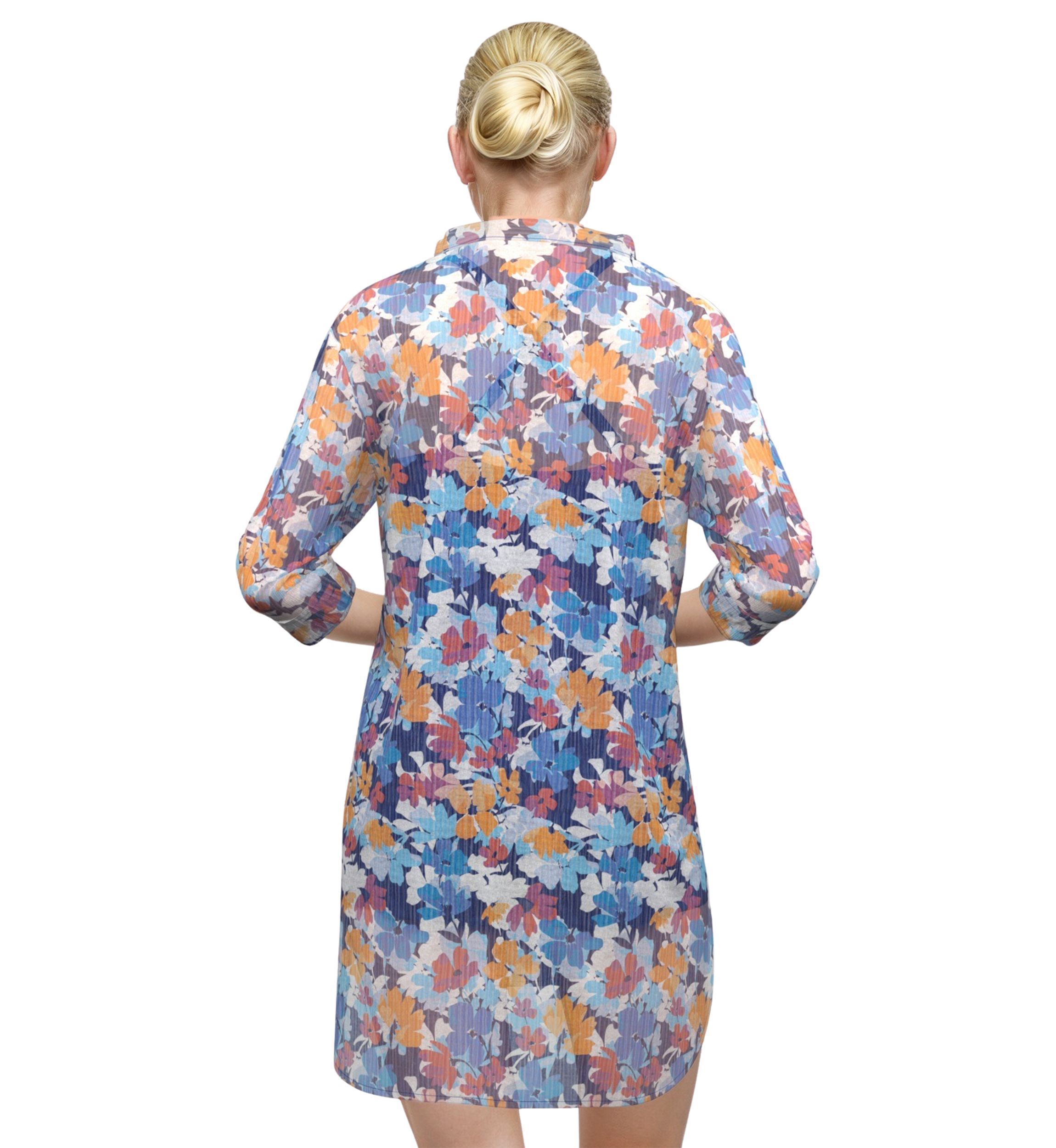 Bloomfields Long Sleeve Button Down Tunic Swim Cover-Up