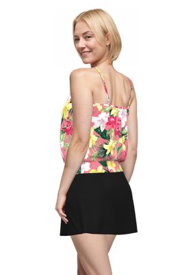 Juicy Tropics Blouson Tankini Swim Top