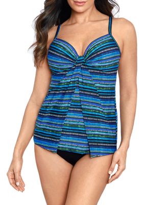 Coco Contours Clarity Bandeau Bra Sized Tankini Top - Keepsake