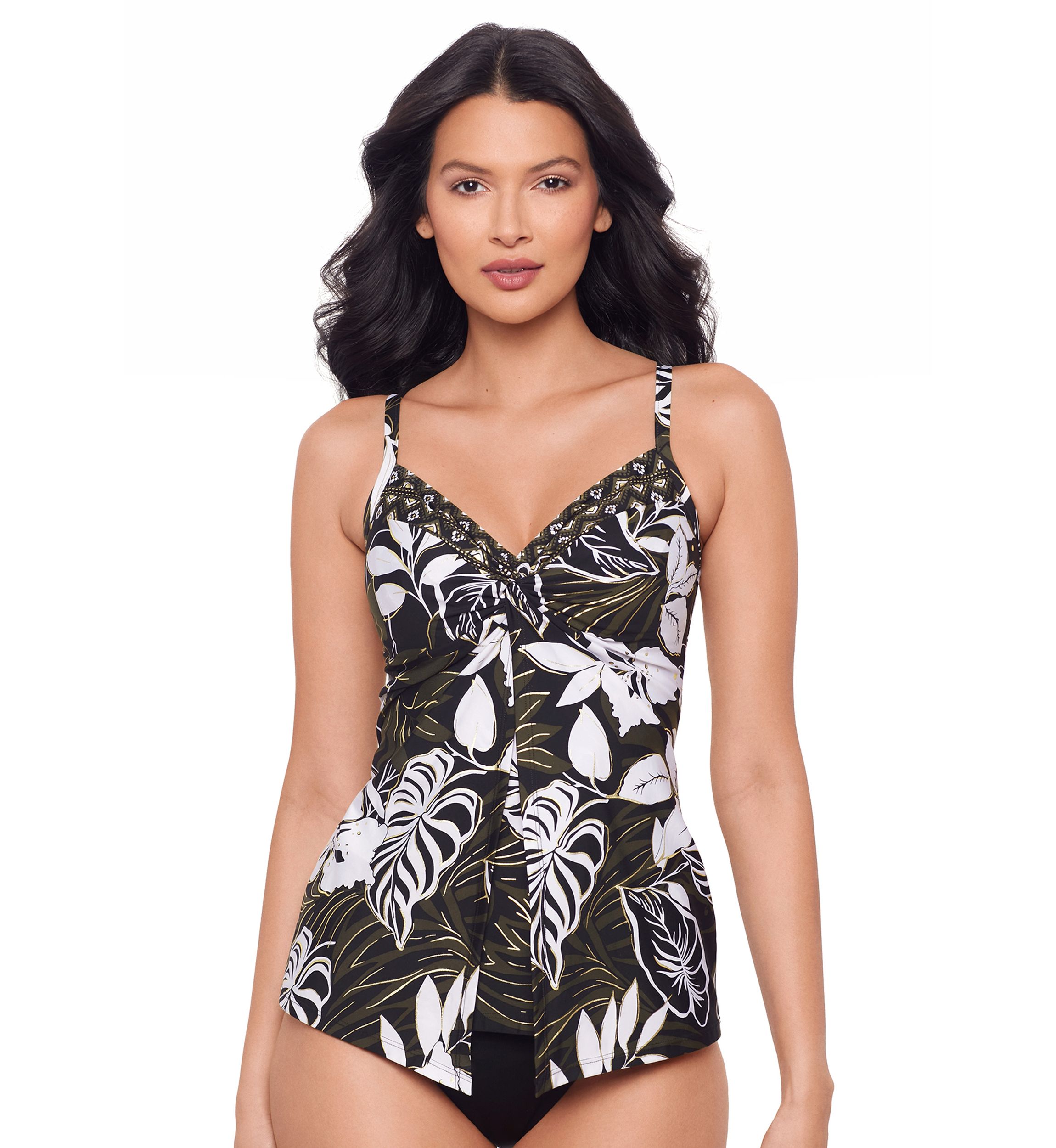 Elle Dorado Love Knot DD Tankini Swim Top