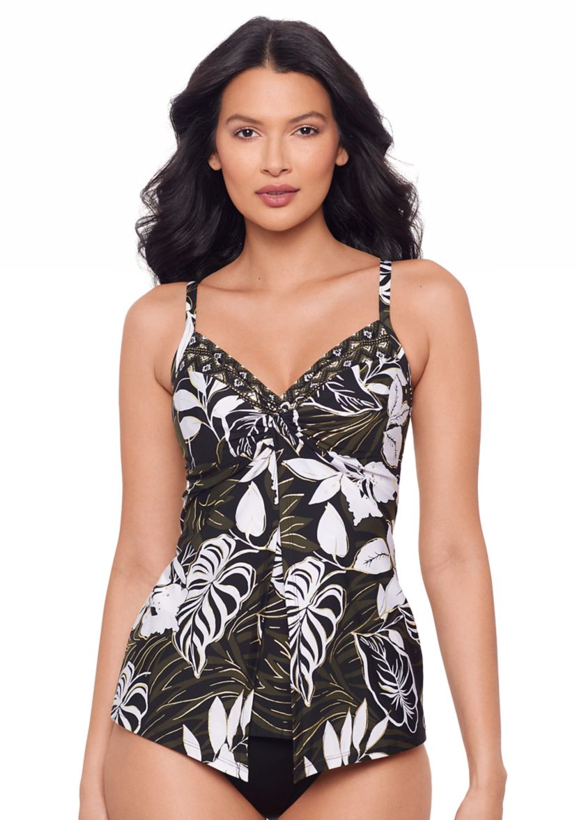 Elle Dorado Love Knot DD Tankini Swim Top