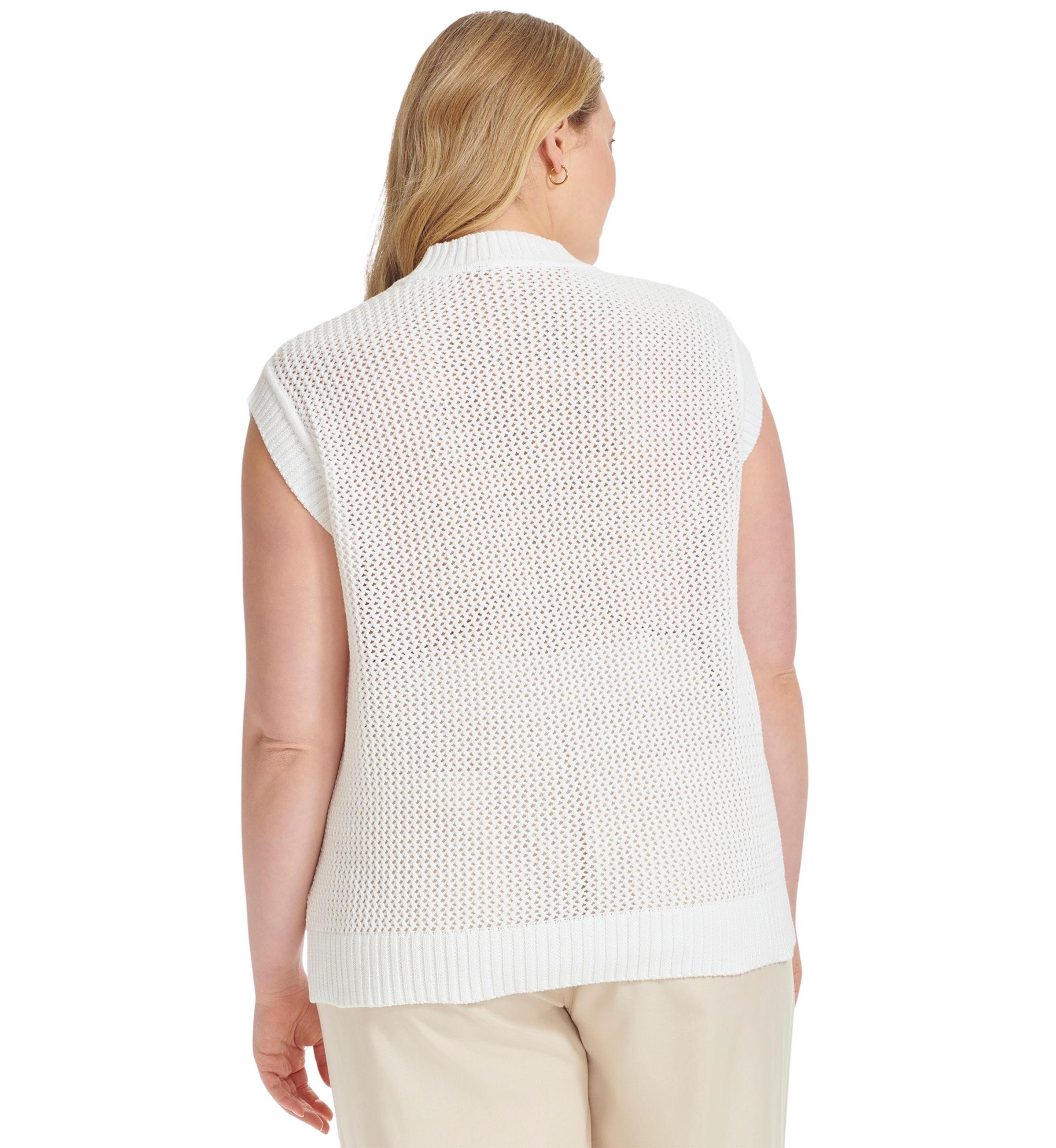 Plus Size Sweater Knit Tank Knit Top