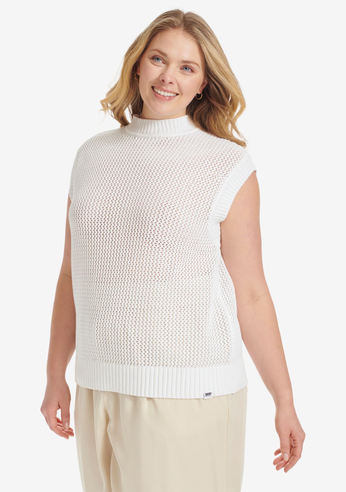 Plus Size Sweater Knit Tank Knit Top