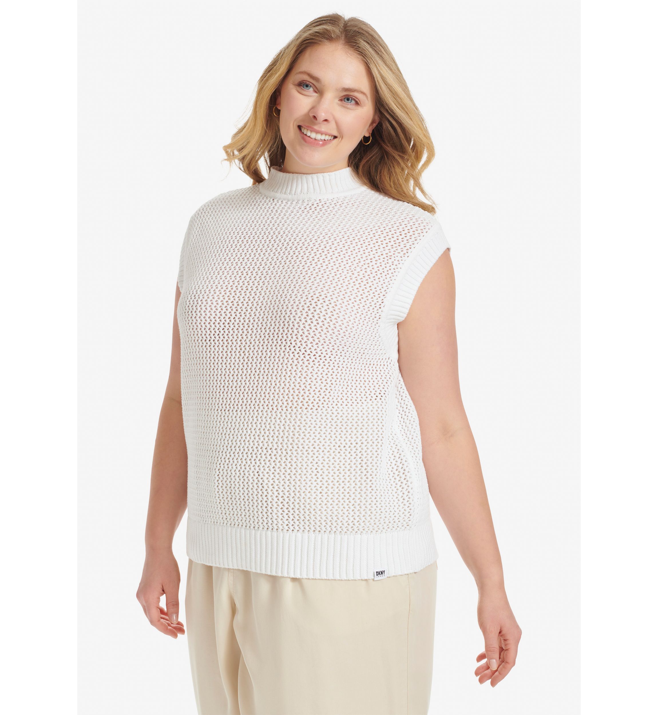 Plus Size Sweater Knit Tank Knit Top