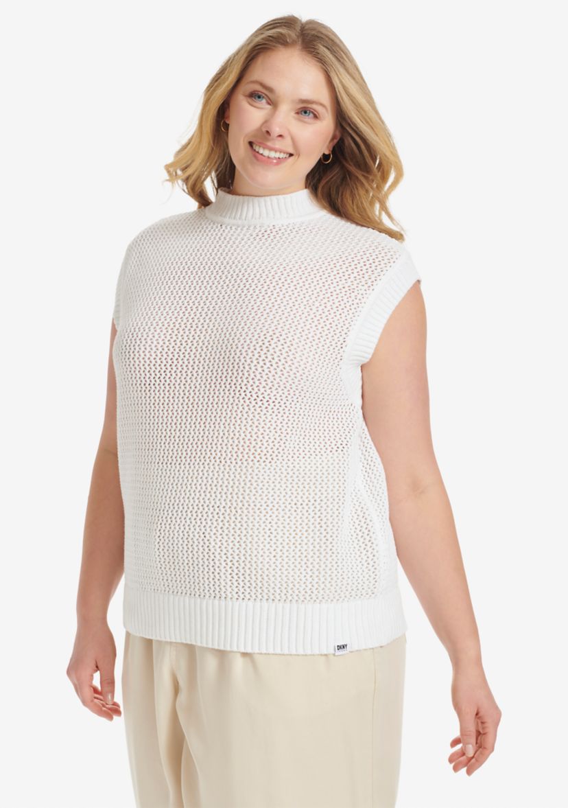 Plus Size Sweater Knit Tank Knit Top