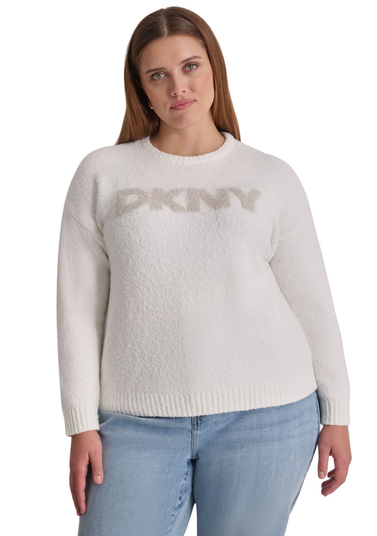 Plus Size Logo Crew Neck Sweater