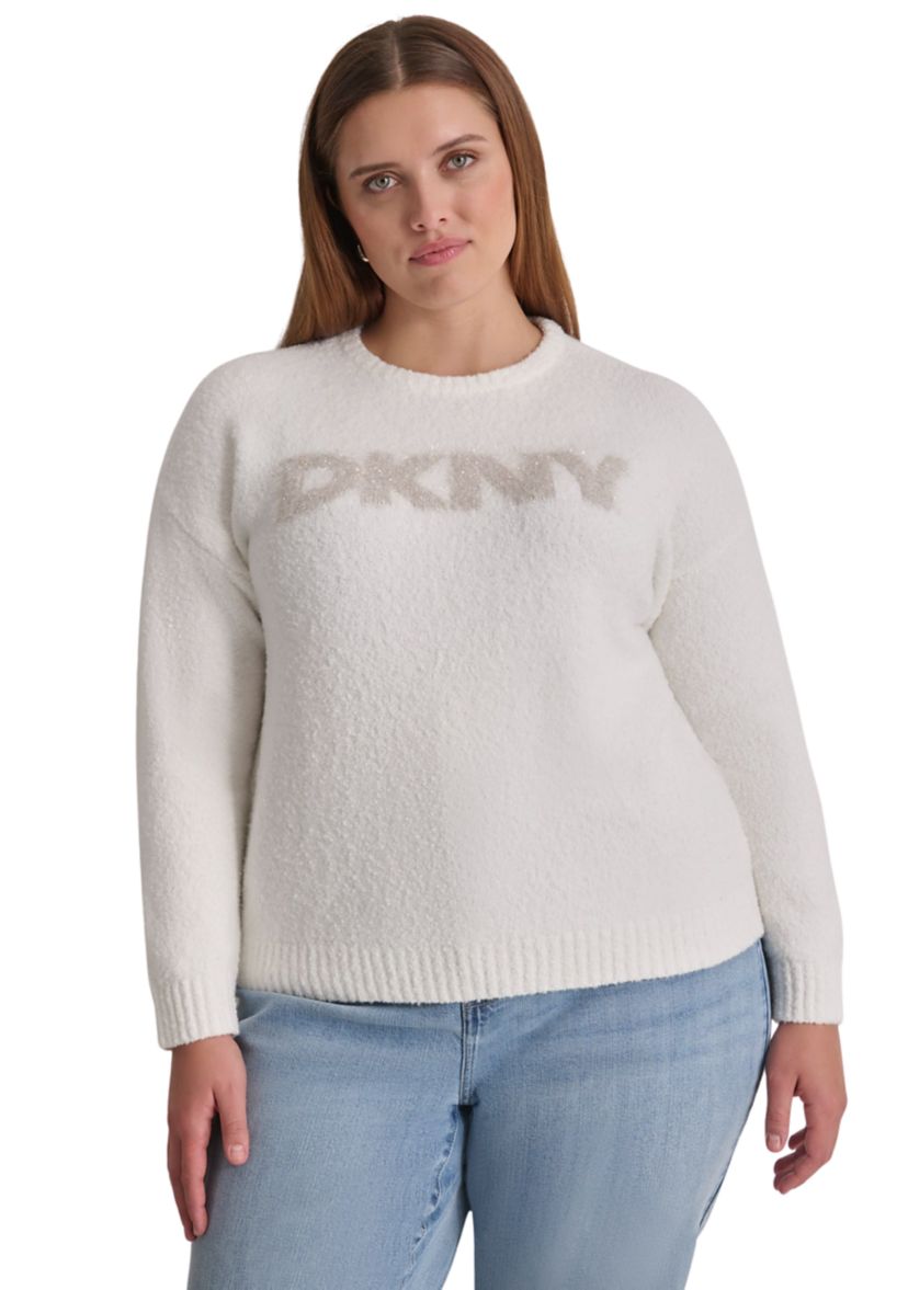 Plus Size Logo Crew Neck Sweater