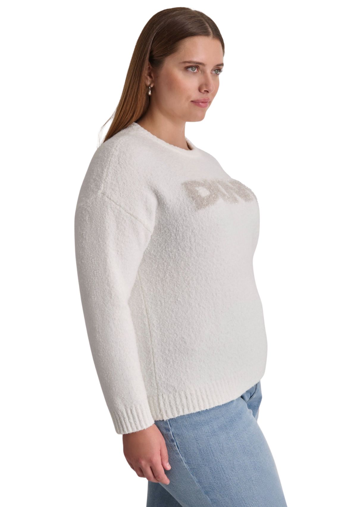 Plus Size Logo Crew Neck Sweater