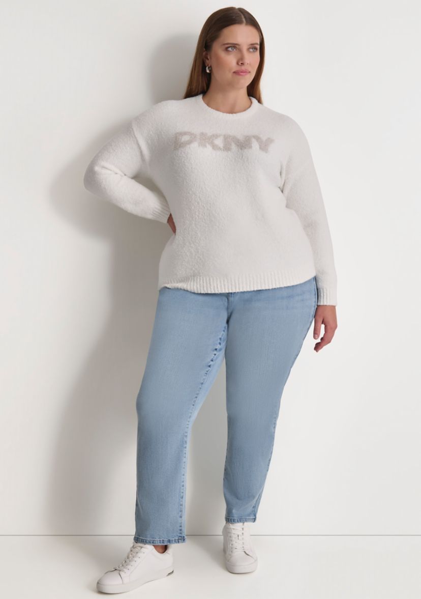 Plus Size Logo Crew Neck Sweater